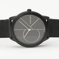 Calvin Klein Minimal Black Dial Black Mesh Bracelet Watch for Women - K3M5245X