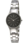 Calvin Klein Simplicity Black Dial Silver Steel Strap Watch for Women - K4323130