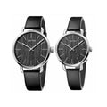 Calvin Klein Even Black Dial Black Leather Strap Watch for Women - K7B211C1