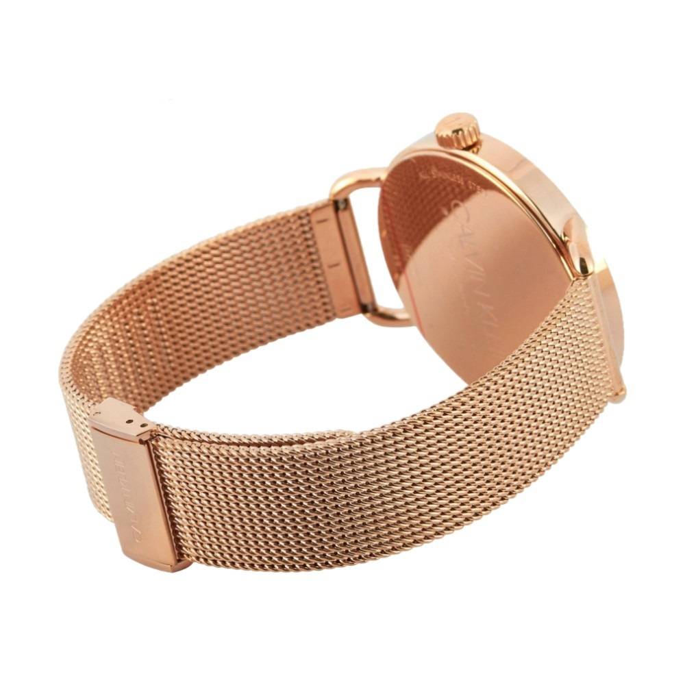 Calvin Klein Even White Dial Rose Gold Mesh Bracelet Watch for Women - K7B21626