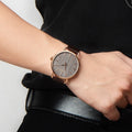 Calvin Klein Even Grey Dial Brown Leather Strap Watch for Women - K7B216G3