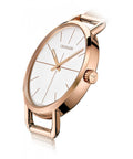 Calvin Klein Even White Dial Rose Gold Mesh Bracelet Watch for Women - K7B23626