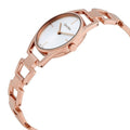 Calvin Klein Dainty White Dial Rose Gold Steel Strap Watch for Women - K7L23646