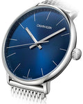 Calvin Klein High Noon Quartz Blue Dial Silver Mesh Bracelet Watch for Men - K8M2112N