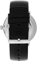 Calvin Klein High Noon Quartz Blue Dial Black Leather Strap Watch for Men - K8M211CN