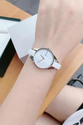 Calvin Klein Rebel White Dial White Leather Strap Watch for Women - K8P231L6