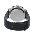 Calvin Klein Posh Silver Dial Black Leather Strap Watch for Men - K8Q371C6