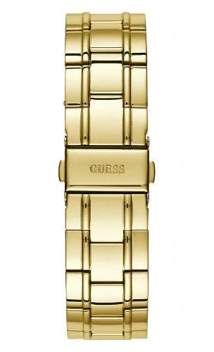 Guess Bedazzle Diamonds Gold Dial Gold Steel Strap Watch For Women - W1097L2