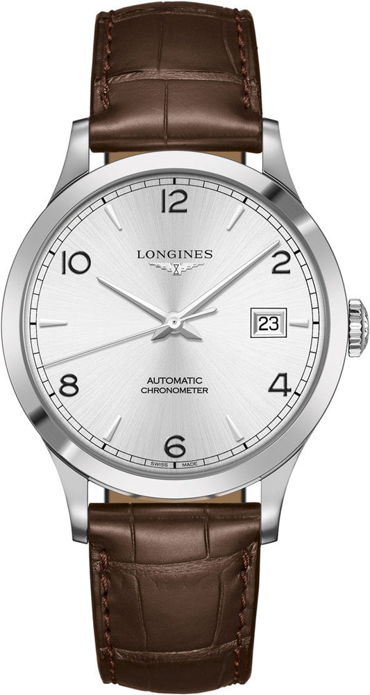 Longines Record Automatic Stainless Steel 40mm Watch for Men - L2.821.4.76.2