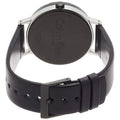 Calvin Klein Boost White Black Dial Black Leather Strap Watch for Men - K7Y21CCX