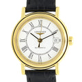 Longines Presence Automatic White Dial Black Watch for Women - L4.321.2.11.2