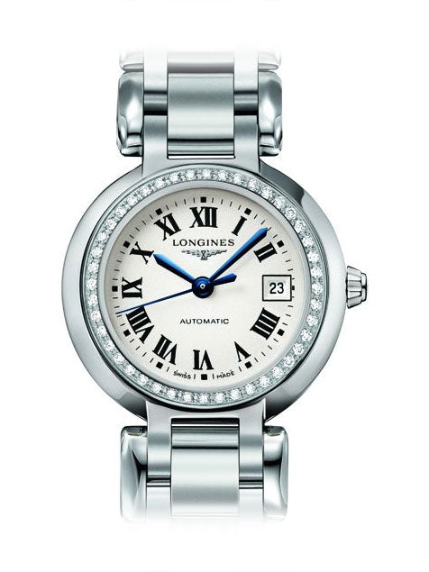 Longines PrimaLuna 26.5mm Automatic Stainless Steel Watch for Women - L8.111.0.71.6