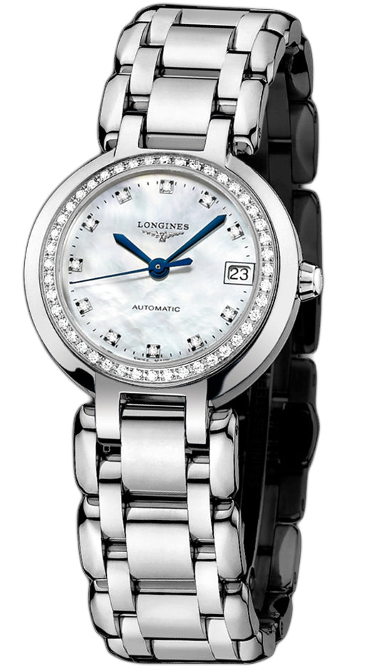 Longines PrimaLuna 26.5mm Automatic Stainless Steel Watch for Women - L8.111.0.87.6