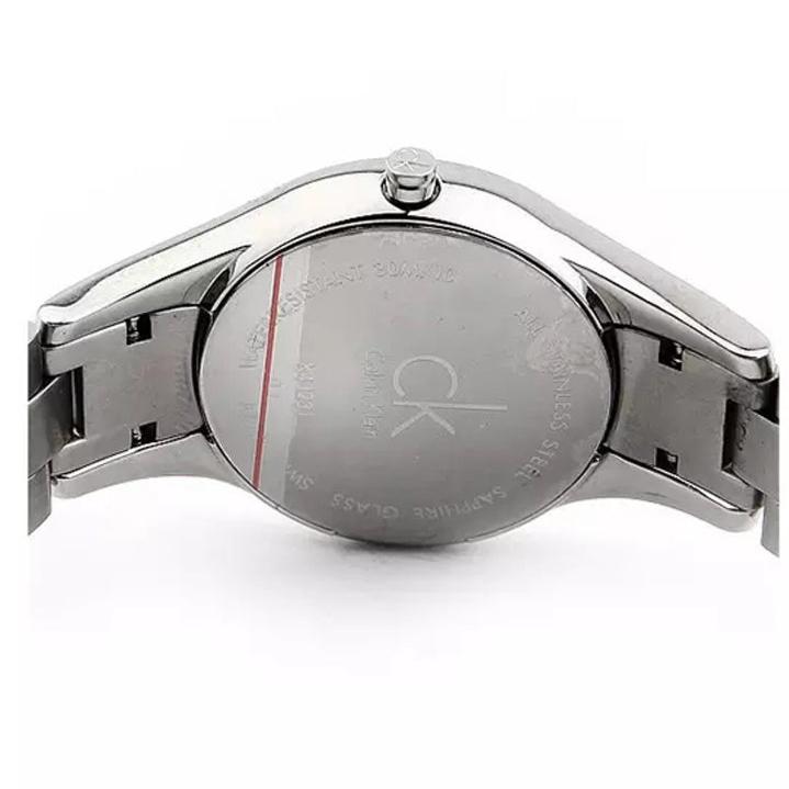 Calvin Klein Simplicity Black Dial Silver Steel Strap Watch for Women - K4323104