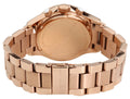 Marc Jacobs Rock Chronograph Rose Gold Dial Stainless Steel Strap Watch for Women - MBM3156