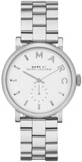 Marc Jacobs Baker White Dial Silver Stainless Steel Strap Watch for Women - MBM3242