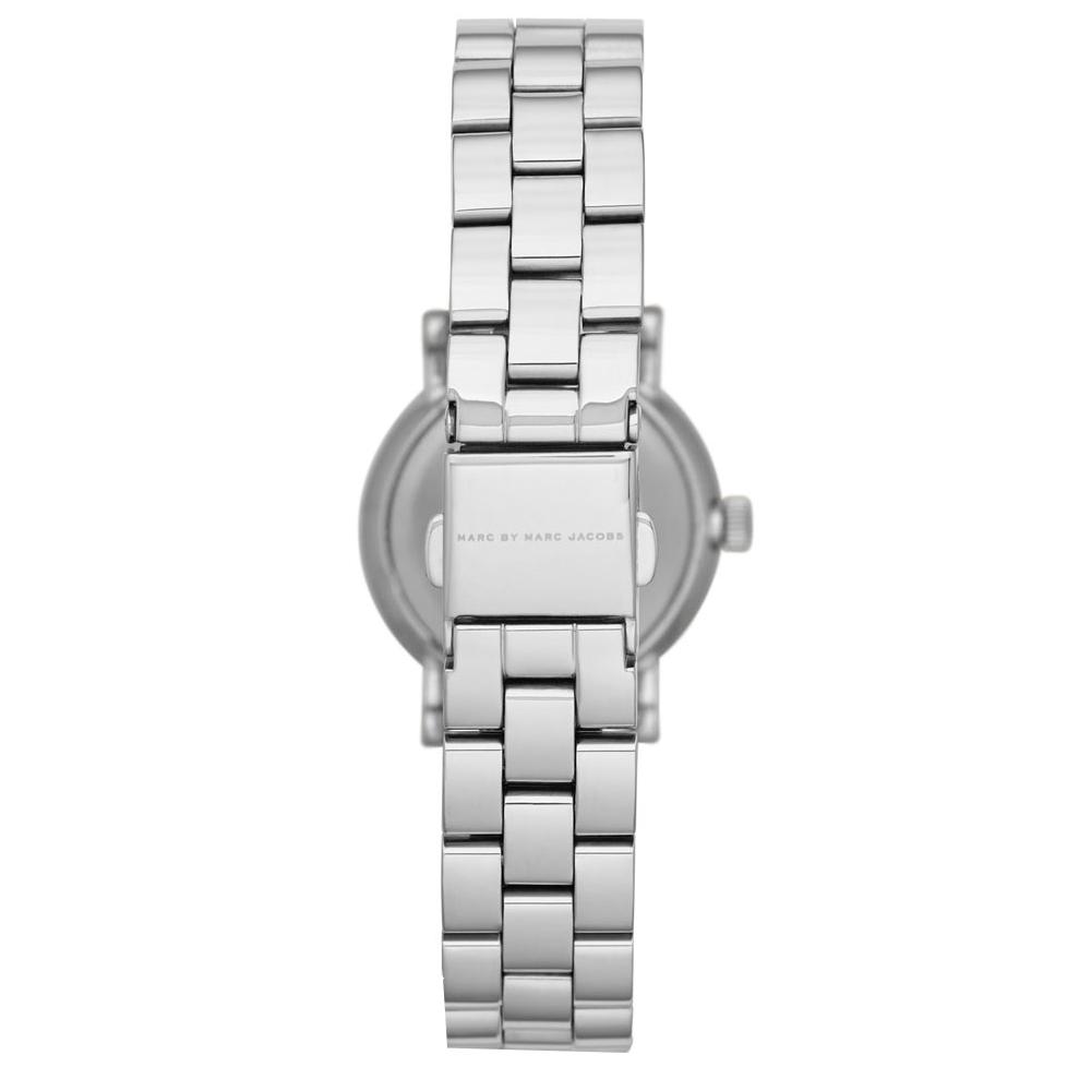 Marc Jacobs Marc Baker White Dial Silver Stainless Steel Strap Watch for Women - MBM3246