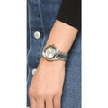 Marc Jacobs Tether Transparent Silver Dial Stainless Steel Strap Watch for Women - MBM3412