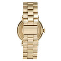 Marc Jacobs Baker Green Dial Gold Stainless Steel Strap Watch for Women - MBM3245