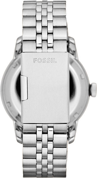 Fossil Townsman Multifunction Black Dial Silver Steel Strap Watch for Men - ME1135