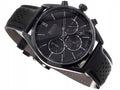 Hugo Boss Champion Black Dial Black Leather Strap Watch for Men - 1513880