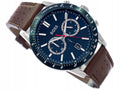 Hugo Boss Allure Blue Dial Brown Leather Strap Watch for Men - 1513921