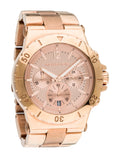 Michael Kors Dylan Rose Gold Dial Rose Gold Steel Strap Watch for Women - MK5314