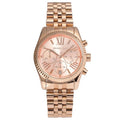 Michael Kors Lexington Rose Gold Dial Rose Gold Steel Strap Watch for Women - MK5569