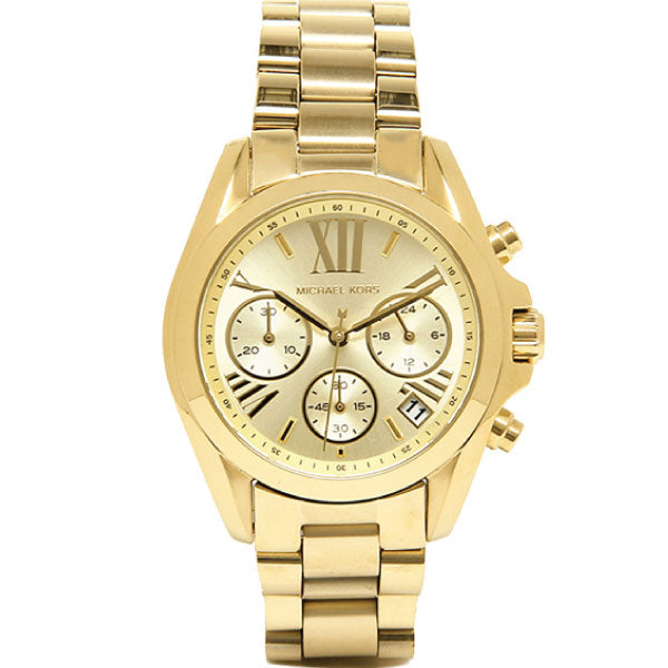 Michael Kors Bradshaw Gold Dial Gold Steel Strap Watch for Women - MK5798