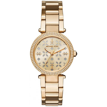 Michael Kors Parker Gold Dial Gold Steel Strap Watch for Women - MK6469