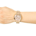 Michael Kors Bradshaw Chronograph Gold Dial Gold Steel Strap Watch for Women - MK5799