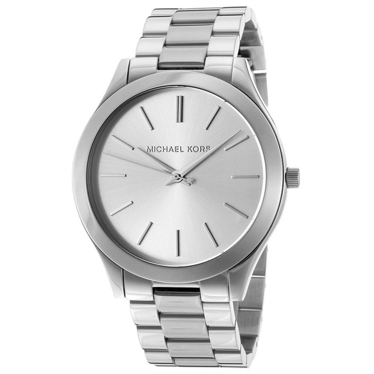 Michael Kors Slim Runway Silver Dial Silver Stainless Steel Strap Watch for Women - MK3178