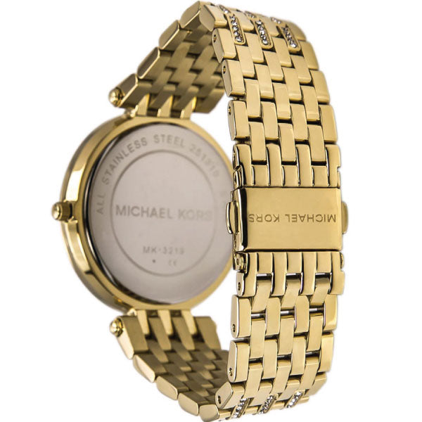 Michael Kors Darci Mother of Pearl Dial Gold Steel Strap Watch for Women - MK3219