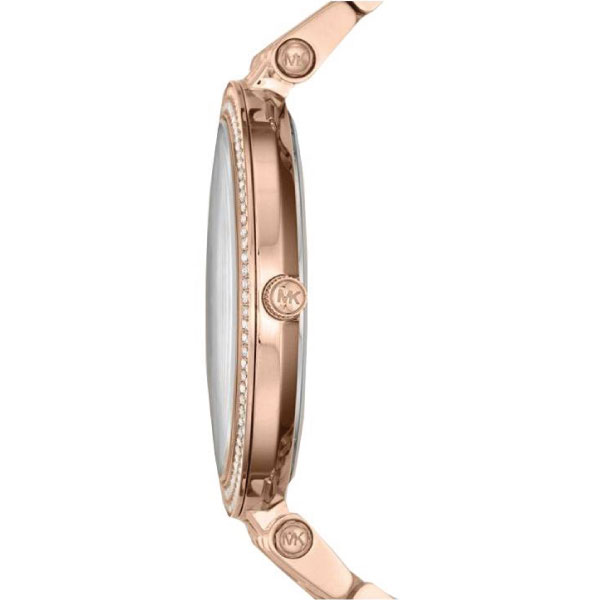 Michael Kors Darci Mother of Pearl Dial Rose Gold Steel Strap Watch for Women - MK3220