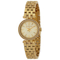 Michael Kors Darci Gold Dial with Diamonds Gold Steel Strap Watch for Women - MK3295