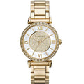 Michael Kors Catlin Mother of Pearl Dial Gold Steel Strap Watch for Women - MK3332