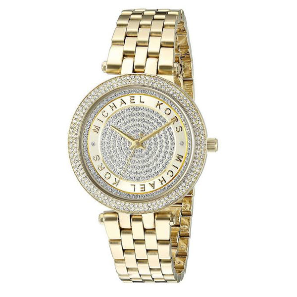 Michael Kors Darci Gold Dial Gold Steel Strap Watch for Women - MK3445