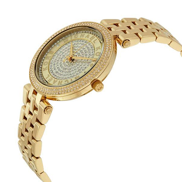 Michael Kors Darci Gold Dial Gold Steel Strap Watch for Women - MK3445