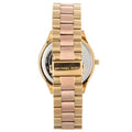 Michael Kors Slim Runway Pink Dial Two Tone Steel Strap Watch for Women - MK3493