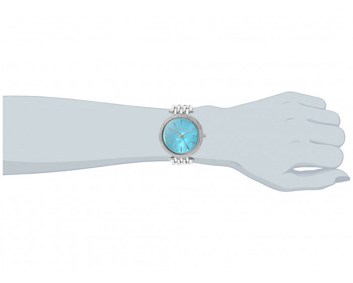 Michael Kors Darci Mother of Pearl Blue  Dial Silver Steel Strap Watch for Women - MK3515