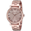 Michael Kors Norie Rose Gold Dial Rose Gold Steel Strap Watch for Women - MK3561