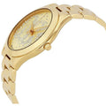 Michael Kors Slim Runway Gold Dial Gold Steel Strap Watch for Women - MK3590