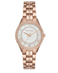 Michael Kors Lauryn Mother of Pearl Dial Rose Gold Steel Strap Watch for Women - MK3716