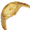 Michael Kors Slim Runway Gold Dial Two Tone Steel Strap Watch for Women - MK4300