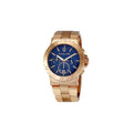 Michael Kors Bel Aire Blue Dial Rose Gold Steel Strap Watch for Women - MK5410