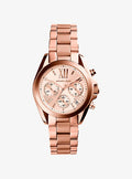 Michael Kors Bradshaw Chronograph Gold Dial Gold Steel Strap Watch for Women - MK5799