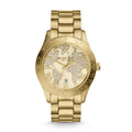 Michael Kors Layton Chronograph Gold Dial Gold Steel Strap Watch for Women - MK5959