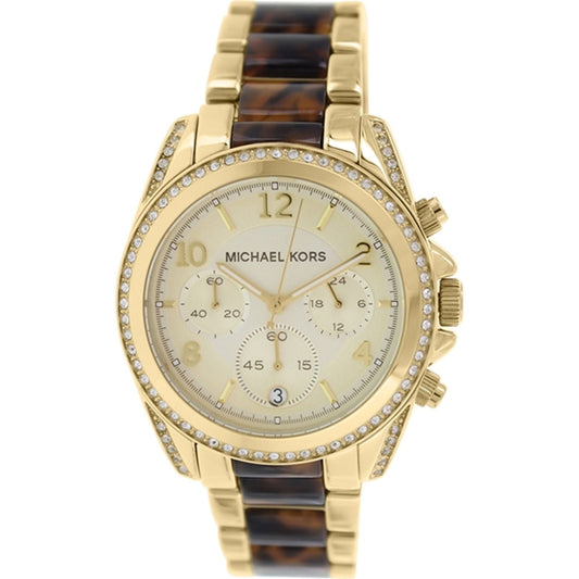 Michael Kors Blair Gold Dial Two Tone Steel Strap Watch for Women - MK6094