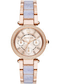 Michael Kors Parker Gold Dial Two Tone Steel Strap Watch for Women - MK6327