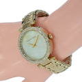 Michael Kors Parker Gold Mother of Pearl Dial Gold Steel Strap Watch for Women - MK6425